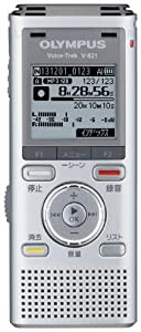 OLYMPUS ICレコーダー VoiceTrek 2GB MicroSD対応 MP3/WMA SLV シルバー V-821(中古品)