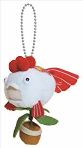 鬼灯の冷徹 ぬいぐるみ マスコット ボールチェーン (レンズクリーナー付) 金魚草(中古品)