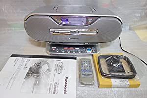 Panasonic パナソニック　RX-MDX80-S　シルバー　パーソナルMDシステム　（CD/MDデッキ）（ラジカセ形状タイプ）(中古品)