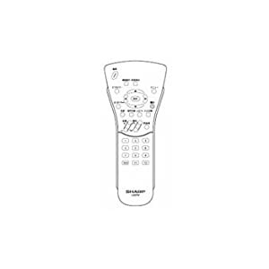 シャープ 液晶テレビ用リモコン RRMCG1697CESA(0106380078)(中古品)