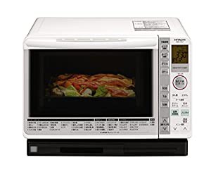 日立 スチームオーブンレンジ ヘルシーシェフ 22L パールホワイト MRO-NS7 W(中古品)