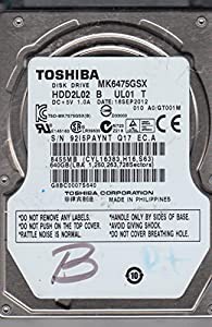 MK6475GSX A0/GT001M HDD2L02 B UL01 T 東芝 640GB SATA 2.5 ハードドライブ(中古品)