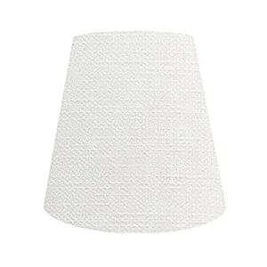 ランプ・シェード(lamp-shade) ホルダー式 交換用ランプシェード 直径20cm 綿麻ホワイト H-20130(中古品)