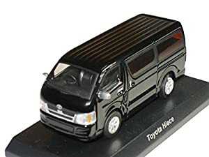 京商　1/64　ミニカーコレクション　トヨタ2 ハイエース （ブラック）(中古品)