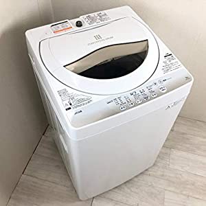 東芝 5.0kg 全自動洗濯機　グランホワイトTOSHIBA AW-5G2-W(中古品)