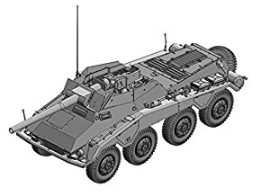 プラッツ 1/35 第二次世界大戦 ドイツ軍 Sd.Kfz.234 8輪重装甲偵察車7.5cm L/48 プラモデル(中古品)