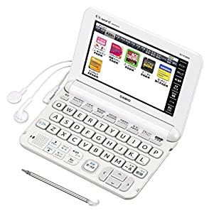 カシオ 電子辞書 エクスワード 中学生モデル XD-K3800WE ホワイト コンテンツ160(中古品)