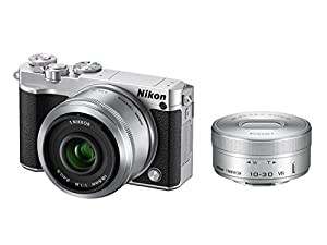 Nikon ミラーレス一眼 Nikon1 J5 ダブルレンズキット シルバー J5WLKSL(中古品)