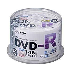 DVD-R16X録画用50Pスピンドル PC-M16XDRCP50S(中古品)