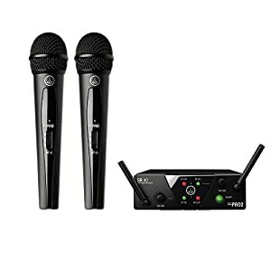 AKG 2チャンネルB帯ワイヤレスシステム WMS40 PRO MINI2 VOCAL SET DUAL 【国内正規品】(中古品)