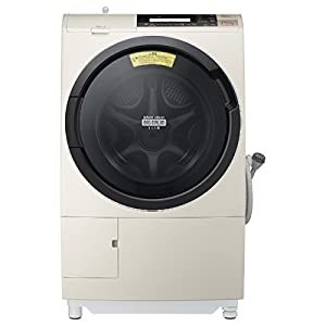 日立 ドラム式洗濯乾燥機 ビッグドラム 左開き 11kg ライトベージュ BD-S8800L C(中古品)