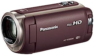 パナソニック HDビデオカメラ W580M 32GB サブカメラ搭載 高倍率90倍ズーム ブラウン HC-W580M-T(中古品)