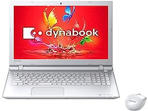 東芝 ノートパソコン dynabook リュクスホワイト PT55UWP-BWA(中古品)