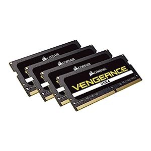 CORSAIR DDR4 SO-DIMM メモリモジュール VENGEANCE SO-DIMM シリーズ 16GB×4枚キット CMSX64GX4M4A2666C18(中古品)