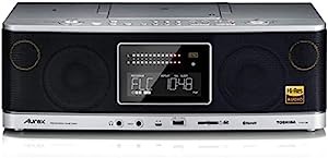 東芝 CDラジオ ハイレゾ対応 Bluetooth搭載 Aurex TY-AH1000(S) ブラック×グレー(中古品)