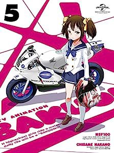 ばくおん!! 第5巻(初回限定版)(おりもとみまな描き下ろし透明スリーブケース&インナージャケット仕様) [Blu-ray](中古品)