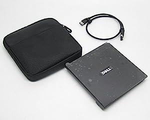 DELL PD02S Latitude E4200等 eSATA DVD-ROMドライブ ケース付(中古品)