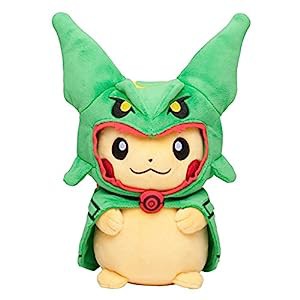 ポケモンセンターオリジナル ぬいぐるみ レックウザポンチョを着たピカチュウ(中古品)