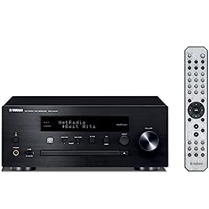 ヤマハ ネットワーク CDレシーバー AirPlay MusicCast 対応 Wi-Fi内蔵 ブラック CRX-N470(B)(中古品)