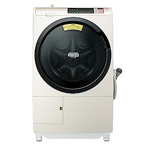 日立 ドラム式洗濯乾燥機 ビッグドラム 左開き 11kg シャンパン BD-SV110AL N(中古品)