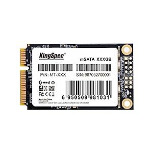 KingSpec 内蔵型 MLC 256GB mSATA MINI PCIe キャッシュ/Dram 搭載 mSATA SSD ハードディスク(中古品)