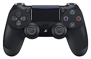 【純正品】ワイヤレスコントローラー(DUALSHOCK 4) ジェット・ブラック(CUH-ZCT2J)(中古品)