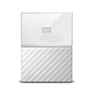 WD ポータブルHDD 4TB USB3.0 ホワイト 暗号化 パスワード保護 3年保証 My Passport WDBYFT0040BWT-WESN(中古品)