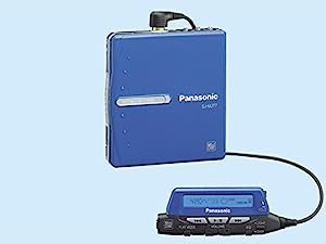 Panasonic　パナソニック　SJ-MJ77-A　ブルー　ポータブルMDプレーヤー　（MD再生専用機/MDウォークマン）(中古品)