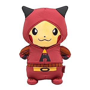 ポケモンセンターオリジナル ぬいぐるみ 団員ごっこピカチュウ マグマ団(中古品)