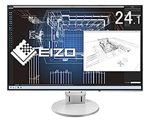 EIZO FlexScan 24.1インチ ディスプレイ モニター (WUXGA/IPSパネル/ノングレア/ホワイト/5 無輝点保証) EV2456-RWT(中古品)