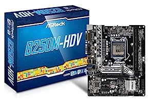 ASRock Intel B250チップセット搭載 Micro ATXマザーボード B250M-HDV(中古品)