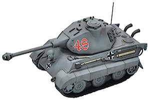 モンモデル ワールドウォートゥーンズシリーズ ドイツ重戦車 キングタイガー ポルシェ砲塔 プラモデル MWWT003(中古品)