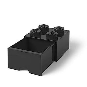 レゴ 収納ボックス 引き出しタイプ ブリック ドロワー 4 LEGO Brick Drawer 4 (ブラック)(中古品)