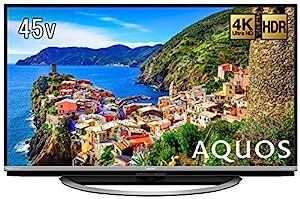 シャープ 45V型 液晶 テレビ AQUOS LC-45US45 4K HDR対応 低反射「N-Blackパネル」搭載 2017年モデル(中古品)