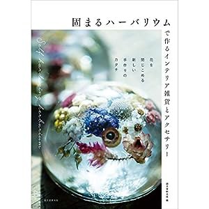 固まるハーバリウムで作るインテリア雑貨とアクセサリー: 花を閉じこめる新しい手作りのカタチ(中古品)