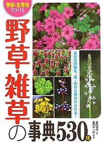 季節・生育地でひける野草・雑草の事典530種(中古品)
