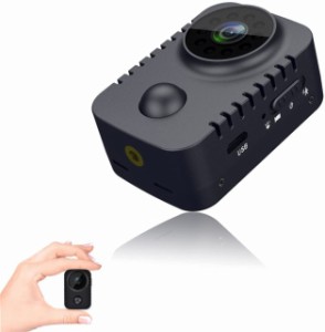 超小型カメラ PIR人感センサー 車内用 防犯監視カメラ 1080P 動体検知 赤外線 暗視機能 広角120° 電池式 配線不要 最大1ヶ月待機可能 長