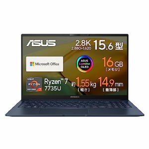 ASUS ノートパソコン Zenbook 15 OLED UM3504DA Office搭載 Windows11 15.6型 有機EL 薄型 メモリ16GB SSD512GB Ryzen7 赤外線(IR)カメラ