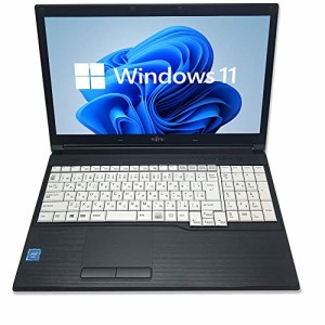 【中古パソコン】富士通 LIFEBOOK Celeronメモリ4GB SSD128GB Windows1115.6インチWIFIテンキー搭載USB3.0HDMI無線LAN:有り 初期設定不要