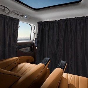 車用カーテン 車の仕切りカーテン 着脱簡単カーテン パーティションカーテン 遮光 日よけ 紫外線対策 プライバシーを守り 車内 間仕切り 