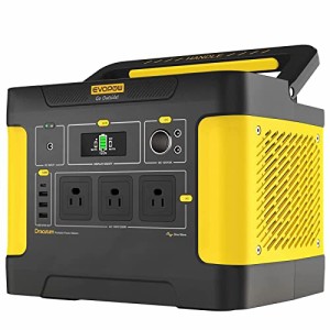 Evopow ポータブル電源 リン酸鉄リチウム 1500Wh 出力1200W (瞬間最大2400W) ポータブルバッテリー AC/DC/USB/Type-C 四つの充電方法 LED