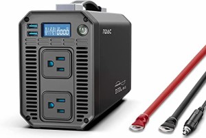 FIDAC 正弦波 インバーター シガーソケット コンセント 1000W 高出力 DC12VをAC100Vに変換 USB2ポート搭載 車載用インバーター カーイン