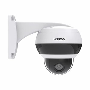 H.View PTZ防犯カメラ 5X光学ズーム 500万画素 POE ネットワークカメラ 監視カメラ 5MP 3.05-15.5mmレンズ IP66防水防塵 赤外線LED搭載 