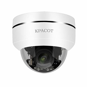 【5MP・五倍光学ズーム・自動追跡】KPACOT 防犯カメラ 屋外 PoE カメラ 500万画素 ドーム型 監視カメラ AI人体検知 ipカメラ poe ネット