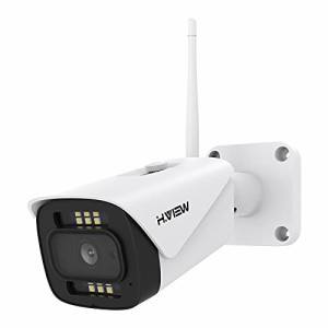 H.View WIFI防犯カメラ 800万画素 WDR技術 24/7フルカラー IPカメラ 無線カメラ 暗視フルカラー AI検知機能 IP67防水防塵 遠隔監視操作 