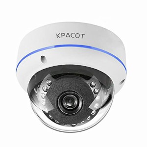 KPACOT 防犯カメラ 屋外 500万画素 POE カメラ 1920P ipカメラ AI人体検知 ドーム型 監視カメラ 室内 フル HD ネットワークカメラ 固定2.