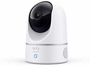 Anker Eufy IndoorCam 2K Pan & Tilt（屋内カメラ)【ネットワークカメラ / ベビーモニター / ペット見守り / 音声アシスタント / ナイト