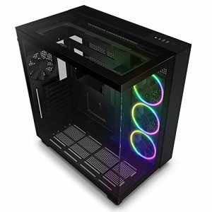 NZXT H9 Elite 2層構造 ミドルタワー PCケース 強化ガラスモデル Black CM-H91EB-01 CS8578