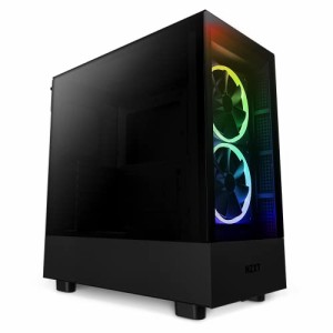 NZXT H5 ELITE ミドルタワー PCケース Black フロントガラスパネル・RGBコントローラー搭載モデル CC-H51EB-01 CS8551