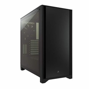 CORSAIR 4000D 強化ガラス製ミドルタワー ATX PCケース ブラック CC-9011198-WW CS7973